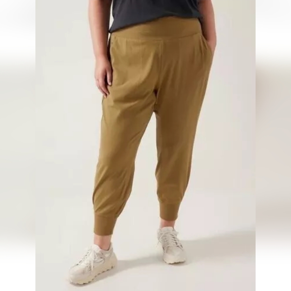 Athleta Venice Joggers Pants Tapestry Gold Plus Size Athletic Gym Activewear 3X